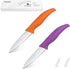Paring Knife,3.7 inch Fruit and Vegetable Knife,Stainless Steel Dishwasher Safe Rust Proof Super Sharp,Comfortable Bigger Handle,PP Plastic Colors...