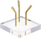 Hipiwe Gold Metal Arm Display Stand Easel with Acrylic Base Decorative Display Easel Holder for Sphere Crystal Ball Eggs Mineral Geodes Rock Seash...