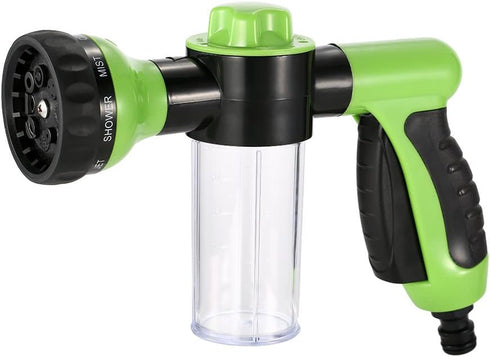 Multifunctional Car Wash Nozzle with Soap Dispenser 8 in 1 High Pressure Garden Hose Nozzle Car Foam Wash Gun for Car Washing Pet Washing Window C...