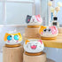 Cute 3.5 Inches Indoor Cartoon Animal Cat Shaped Ceramic Succulent Cactus Flower Plant Pots with Bamboo Tray (Plant Not Included) (Yellow)...