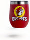 Buc-ees 10 oz Wine Stainless Steel Red Tumbler Vacuum Double Wall Insulation Lid...