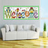 Stamped Cross Stitch Kits 14CT Pre-Printed Painting Cross Stiching DIY Art Crafts & Sewing Needlepoints Kit for Home Decor (Owl Welcome)...