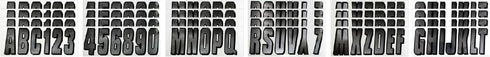 Hardline Products Series 300 Factory Matched 3-Inch Boat & PWC Registration Number Kit - CHBKG300...
