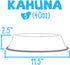 Blue No-Tip No-Slip Stainless Steel Bowl (40oz. Kahuna)...