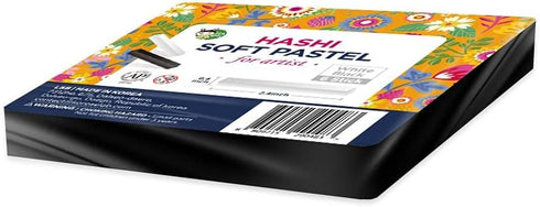 HA SHI Charcoal Sticks for Professional Artists, Square Non-Toxic Art Supplies, Dry Pastels Set, 6 Long Sticks (White & Black)...
