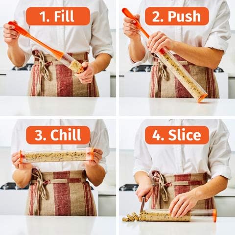 Cookie Dough Log Shaper and Storage System...