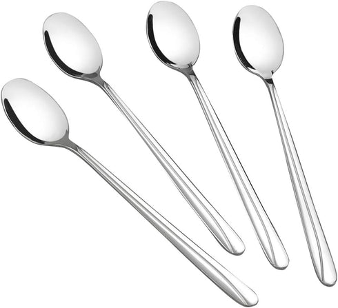 12 Pieces Long Handle Spoon, Stainless Steel Ice Tea Spoon Milkshake Spoon...