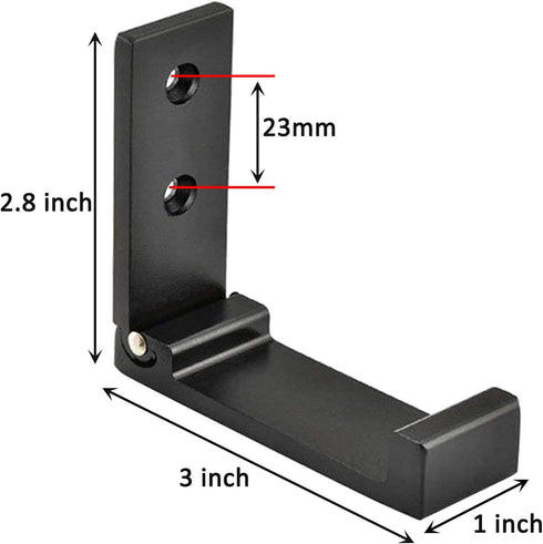 Folding Coat Hooks, Foldable Wall Hooks for Hanging Aluminum Alloy Cloth Hanger Coat Hanger Headphones Holder Headset Wall Hanger Hook- Pack of 4...