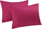 uxcell Pillowcases Weave from 100% Egyptian Cotton, Breathable Soft Pillow Cases with Zipper Closure, 2 Pcs Fuchsia Pillow Covers King Size - 20"x...