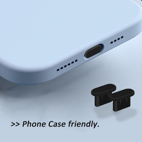 20x USB C Dust Cover Plugs Black Anti Dust Silicone Type C Charging Port Protection Caps Compatible with iPhone 15 Plus Pro Max/Samsung S24-S20/Ma...