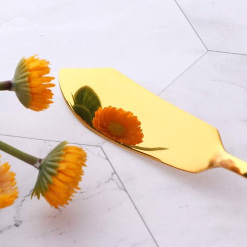 Stainless Steel Cheese Dessert Knives, Set of 6, Breakfast Butter Knife, Slicer Sandwich Spreader(Gold)...