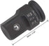 uxcell 1/2" Drive (Female) x 1" (Male) Impact Socket Adapter for Use with Air Impact Wrenches, Breaker Bars, Ratchets, CR-MO Steel...