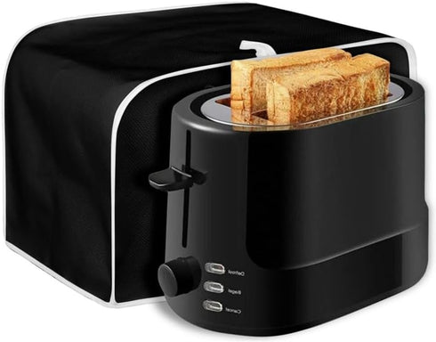 3D Black Cat Toaster Cover Slice Wide Slot, Cute Kitten Kitchen Appliance Cover, Aesthetic Animals Art Universal Size Microwave Toaster Oven Cover...