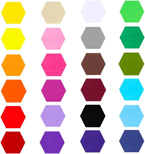 Exquiss 2400pcs Precut Hexagon Tissue Paper 2.4 x 2.2 Inch for Art Craft Tissue Paper Decorative Art Rainbow Kids DIY Handcraft Wall Art...