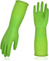 Vgo... 1-Pair Dishwashing Gloves, Reusable Household Gloves, Kitchen Gloves, Long Sleeve, Thick Latex, Cleaning, Washing, Working, Painting, Garde...
