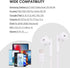 Inwa USB C Headphones in Ear Usbc Earbuds with Mic/Volume Control Compatible with SoundFlow Google Pixel Oneplus Samsung Sony MacBook Huawei (Whit...