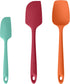 U-Taste Silicone Baking Spatula Set: 600ºF High Heat Resistant, Food Grade Flexible Rubber Kitchen Cooking Mixing Scraper, Food Grade Seamless Ute...