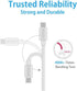 10ft / 3.0m Premium Extra Long Micro USB Cable High Speed USB 2.0 A Male to Micro B for Samsung, HTC, Sony,Motorola,LG, Google, Nokia and More (Wh...