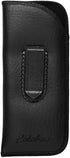 Calabria Slim Eye Glasses Case w/Clip Soft PU Leather Black Men Women Eyeglasses Pouch Slip-In Eyewear Holder Sunglass Bag...
