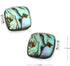 Abalone Square Pair of Cufflinks in a Presentation Gift Box & Polishing Cloth...
