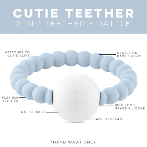 Ryan & Rose Cutie Teether Rattle (Blue)...