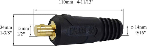 RIVERWELD TIG Welding Cable Panel Connector-plug DKJ35-50 315Amp Dinse Quick Fitting 2pcs...