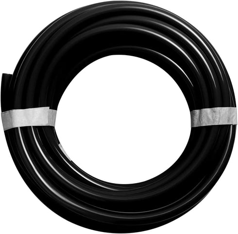 Feelers Pneumatic PU Tubing, 5/16"OD Hose PU Polyurethane Air Hose Tube Line for Air Compressor Water Fluid Transfer Black (16.4 ft)...