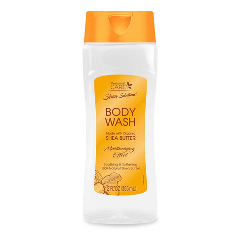 Shea Solutions Cleaning Body Wash with Moisturizing Organic Shea Butter, 12 Oz....