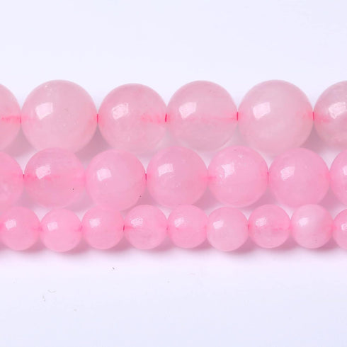 36PCS 10MM Beads Natural Amethyst Stone Pink Crystal Quartz Gemstones for Jewelry Making DIY 15Inches...