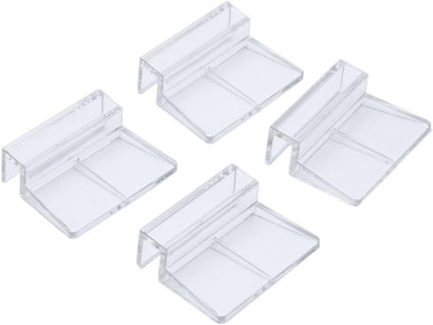 Aquarium Fish Tank Glass Cover Clip Support Holder, 12mm, 4-Pack...