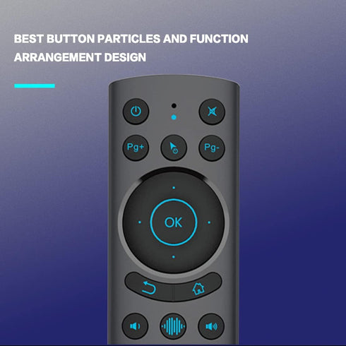 Bluetooth Voice Remote Control,USB Wireless Voice Control Sensing Backlit Air Remote Mouse with IR Learning for PC,Projector,Smart TV,Android TV B...