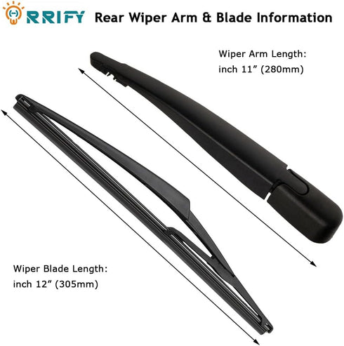 Rear Windshield Wiper Arm Blade Set 8L8Z17526-C for Ford Escape 2008-2012, for Mercury Mariner 2008-2011...