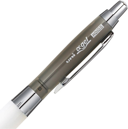 Uni Alpha-Gel Shaker Mechanical Pencil with Slightly Firm Grip 0.5mm, Chrome Black (M5618GG1PC.24)...