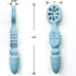 Baby's First Spoon | Self-Feeding Spoon | Toddler Utensil | BPA-Free Silicone 4-Pack (Sandy Beach)...
