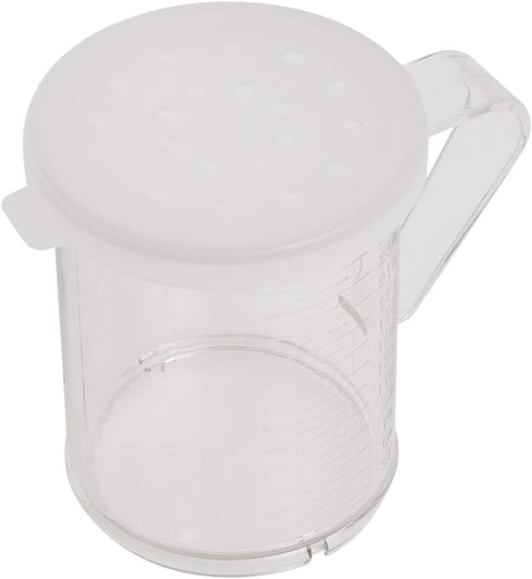 Winware 10-Ounce Polycarbonate Dredge with 3 Snap-on Lids...