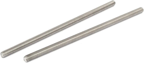 uxcell M8 x 200mm 304 Stainless Steel Fully Threaded Rods Fasteners Silver Tone 5 Pcs...