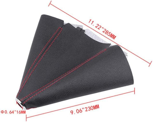 HiSport Shift Boot Cover,car Gear Shift Knob Cover,leather Shift Boot,compatible with Most Manual/Automatic Cars(Redline)....