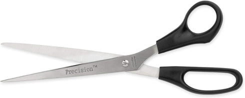 Hygloss Products Armada Precision Straight Trimmer Scissors - Comfortable Handles, Stainless Steel Blades, Vinyl Bag for Storage - Scissors for Cr...