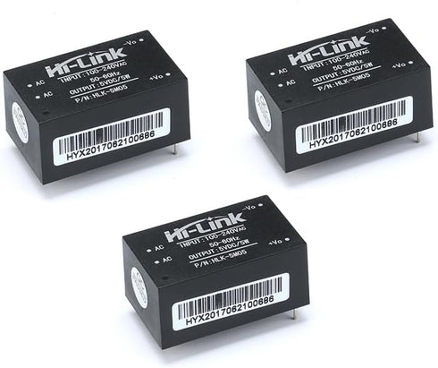 3PCS Mini Step Down Power Supply Intelligent Home Switch DC Power Module AC DC Voltage Regulator 220V to 5V 5W AC DC Converter HLK-5M05......