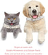 Dog Cat Pearl Collars with Crystal Rhinestone PU Leather Collars Necklace Adjustable CollarDog Chain Cat White Pearl Pet Collar (Medium, White)...