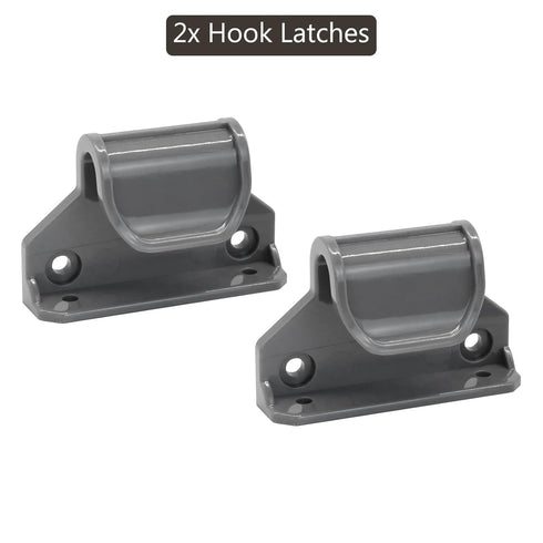 Retractable Mesh Gate Hardware Replacement Parts Kit Full Set Wall Mounting Accessories Brackets Screws and Anchors (Gray)...