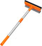 Squeegee for Window | 2-in-1 Window Cleaner Sponge and Soft Rubber Strip with Telescopic Extension Pole 18”-29” | Window Washer for Shower, Car Wi...