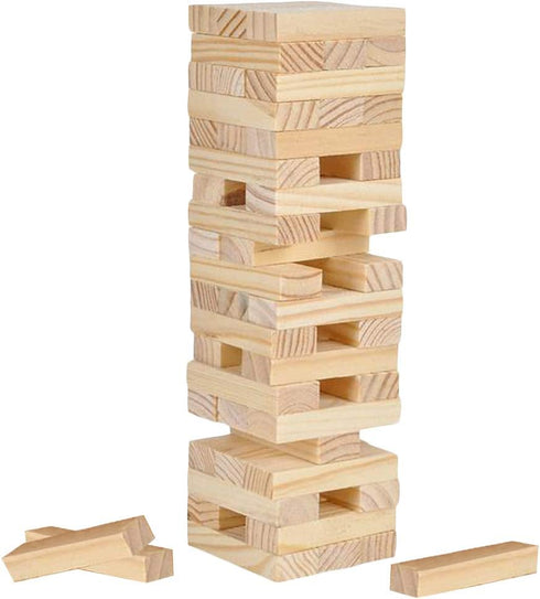 ArtCreativity Wooden Tower Game, Wood Tumbling Blocks Set with 54 Pieces, Fun Indoor Game Night Games for Kids, Adults & House Parties, Developmen...