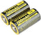 2X Nitecore IMR 18350 NI18350A 700mAh 3.7V Button Top Rechargeable Battery (This is NOT a Replacement for CR123A)...