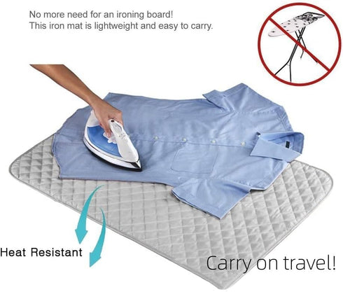 Portable Ironing Pad, Foldable Ironing Pad Blanket Suitable for Washer Dryer Desktop Countertop Small Household Ironing Board...