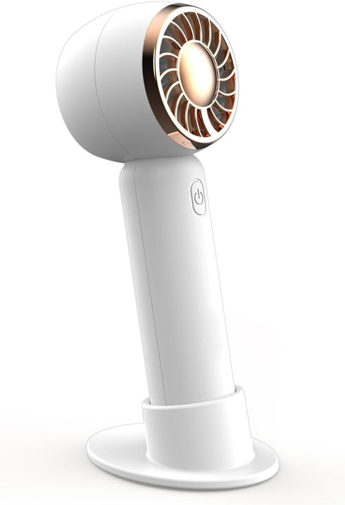 Easy to Use Personal Handheld Mini Fan, Small Portable Rechargeable USB Fan, Cute Design Makeup Desk Fan,Light Weight Powerful Battery Operated ha...