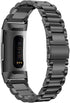Compatible with Fitbit Charge 3 / Fitbit Charge 4 / Fitbit Charge 3 SE Bands for Men Women, Waterproof, Comfortable, Stainless Steel Metal Replace...