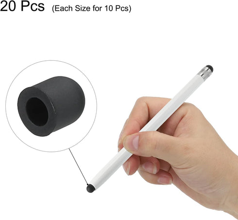 MECCANIXITY 20pcs 6mm/7mm Stylus Pen Fine Tips Conductive Rubber Capacitive Touch Screen Pens Tip Soft Universal Replacement......