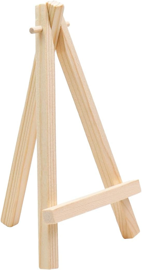 10 Pcs Wooden Easels Mini Easel Stand Small Easels for Display Tripod Cards Stand Art Craft Display Easels(6 Inch)...