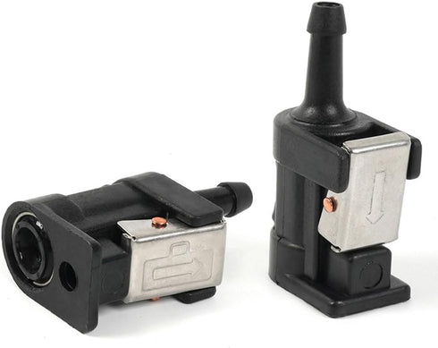 2Pcs Marine Engine Fuel Line Connector Fittings,6mm Female Male Fuel Line Connector Pipe Joint Comp Fittings Fit for Yamaha Outboard Motor Fuel Ta...